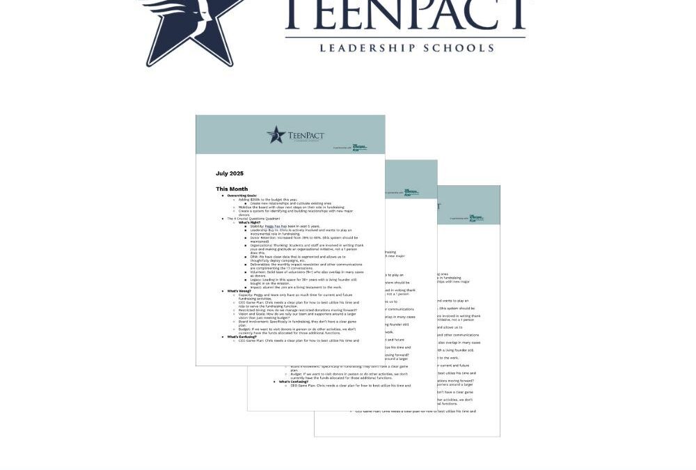Client Spotlight: TeenPact
