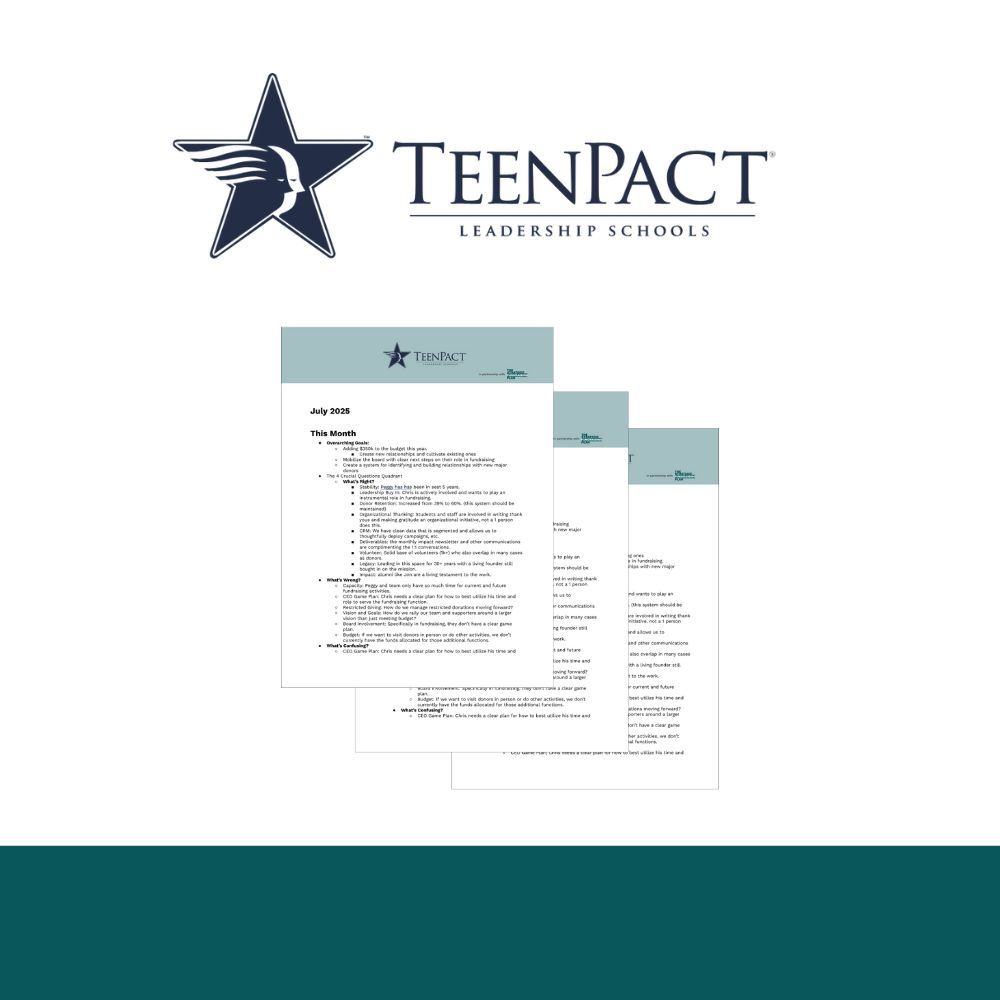 Client Spotlight: TeenPact